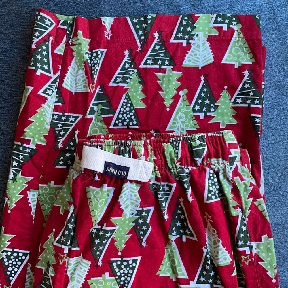Old Navy Christmas Tree Pajama lounge pant w/drawstring